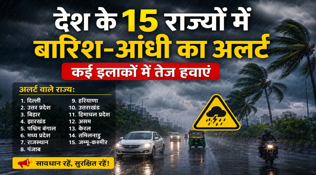 Weather Alert India, Rainstorm Alert, Thunderstorm Warning, Heavy Rainfall, Strong Winds, Gusty Winds, IMD Alert, Monsoon Weather, Severe Weather, Storm Update, Rainfall Forecast, Weather News, India Weather, Cyclonic Winds, Extreme Weather, State Weather Alert, Lightning Warning, Rain and Thunderstorm, Weather Forecast, Breaking Weather News,