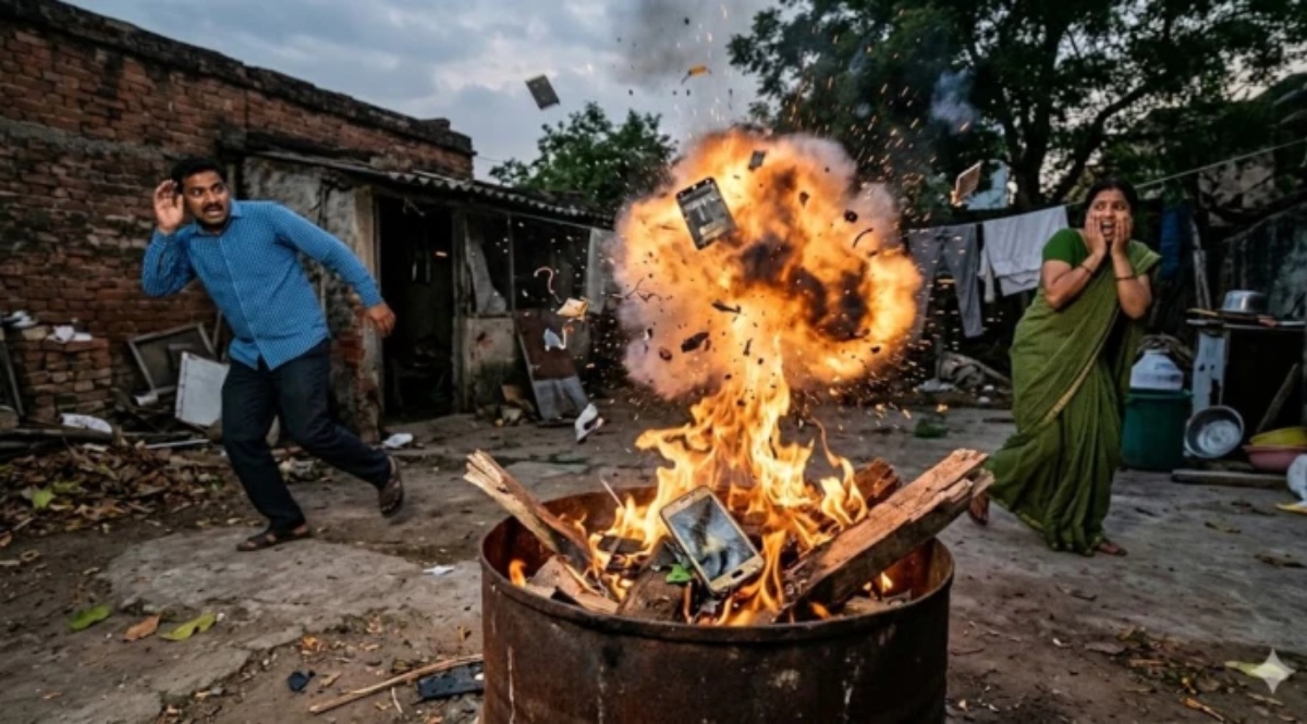 Child Accident, Mobile Battery Explosion, Fatal Explosion, Child Dies, Fire Accident, Battery Blast, Mobile Battery, Tragic Incident, Child Safety, Explosion Accident, Burn Injuries, Fire Hazard, Accident News, Safety Awareness, Household Accident, Battery Safety,