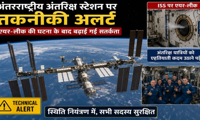 International Space Station, ISS Technical Alert, Air Leak on ISS, Space Station Air Leak, ISS Safety Measures, Astronauts Safe, Space Mission Update, NASA ISS News, International Space News, ISS Emergency Protocol, Spacecraft Safety, Orbital Laboratory, Space Exploration News, Astronaut Safety, ISS Maintenance, Space Technology Update, Air Leak Investigation, NASA Alert,