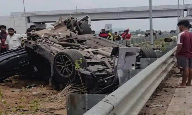 BMW Crash, BMW Accident, Mumbai Delhi Expressway, Thane Accident, Badlapur Crash, High Speed Car Crash, BMW 250 kmph, Road Accident, Fatal Car Accident, Maharashtra News, Thane News, BMW Divider Collision, Luxury Car Accident, Yogesh Negi, Rebecca Jacob, Angad BMW Driver, Birthday Party Tragedy, Expressway Accident, Overspeeding Accident, Dangerous Driving,