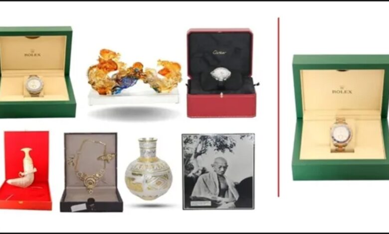 Toshakhana Auction, E-Auction India, Ministry of External Affairs, Toshakhana Gifts, Rolex Yacht Master 2, Cartier Santos Dumont, Luxury Watches, Gift Auction, Government Auction, Foreign Gifts, India News, MEA India, Rolex Watch Auction, Cartier Watch Auction, Luxury Jewellery, Al Arbash Jewellery, Rare Collectibles, Antique Silver Box, Online Auction India, Toshakhana Rules 2024