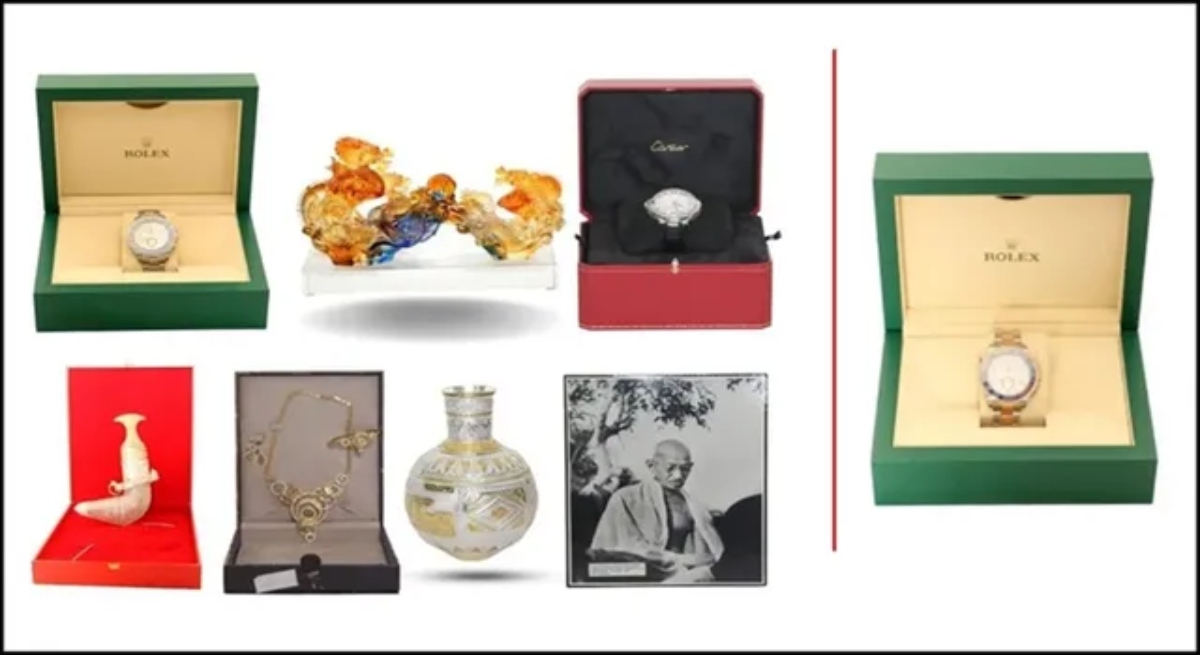 Toshakhana Auction, E-Auction India, Ministry of External Affairs, Toshakhana Gifts, Rolex Yacht Master 2, Cartier Santos Dumont, Luxury Watches, Gift Auction, Government Auction, Foreign Gifts, India News, MEA India, Rolex Watch Auction, Cartier Watch Auction, Luxury Jewellery, Al Arbash Jewellery, Rare Collectibles, Antique Silver Box, Online Auction India, Toshakhana Rules 2024
