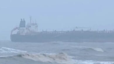 Mumbai News, Manori Beach, Gorai Beach, Cargo Ship, Foreign Cargo Ship, MT Al Jafjia, Indian Coast Guard, Coast Guard Rescue, Ship Grounded, Arabian Sea, Bad Weather, Strong Winds, Maritime News, Mumbai Coast, Ship Drift, Marine Incident, MT Asphalt Star, MT Stellar Ruby, Shipping News, India News