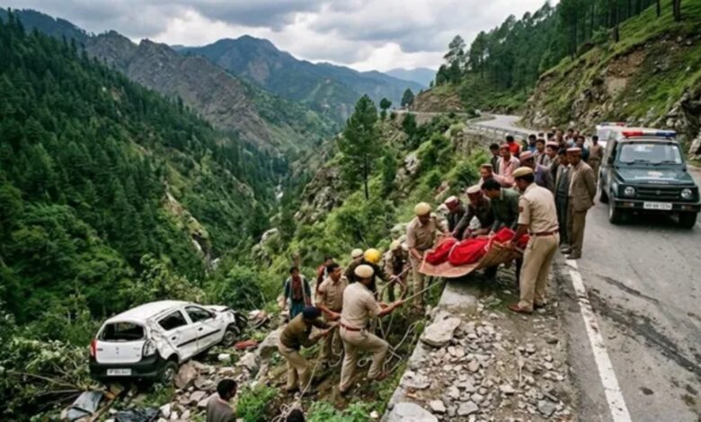 Shimla Accident, Himachal Pradesh, Road Accident, Car Fell Into Gorge, Nerwa, Chopal, PWD Employee, Alto Car Crash, Two Killed, Fatal Accident, Deep Gorge, Himachal News, Shimla News, Police Investigation, Road Safety, Mountain Roads, Car Accident India, Accident News, Rescue Operation, Monsoon Accident