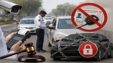 **SEO Keywords (English, comma-separated):** Bilaspur Traffic Police, E-Challan, E-Challan Rules, Driving License Suspension, Driving License Cancellation, Traffic Rules India, Traffic Police Guidelines, Online E-Challan Payment, NextGen E-Challan, ITMS Bilaspur, ICCC Bilaspur, Traffic Violation, Road Safety Rules, Motor Vehicle Act, E-Court, Traffic Challan News, Bilaspur News, Chhattisgarh News, Traffic Update, Driving License News, Road Safety, Vehicle Challan, Online Traffic Challan, SSP Rajnesh Singh, ASP Ramgopal Kariyare, Traffic Police Update, India Traffic News, E-Challan Payment, Traffic Law, Latest Bilaspur News