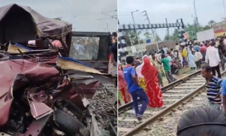 Murshidabad Train Accident, School Van Accident, Passenger Train, West Bengal News, Railway Crossing, Level Crossing Accident, Berhampore, Karnasubarna, Gobindpur Railway Station, Eastern Railway, Train Collision, School Students, Rail Safety, Railway Gate, Railway Gatekeeper, Accident News, India News, Murshidabad Medical College, Police Investigation, Breaking News