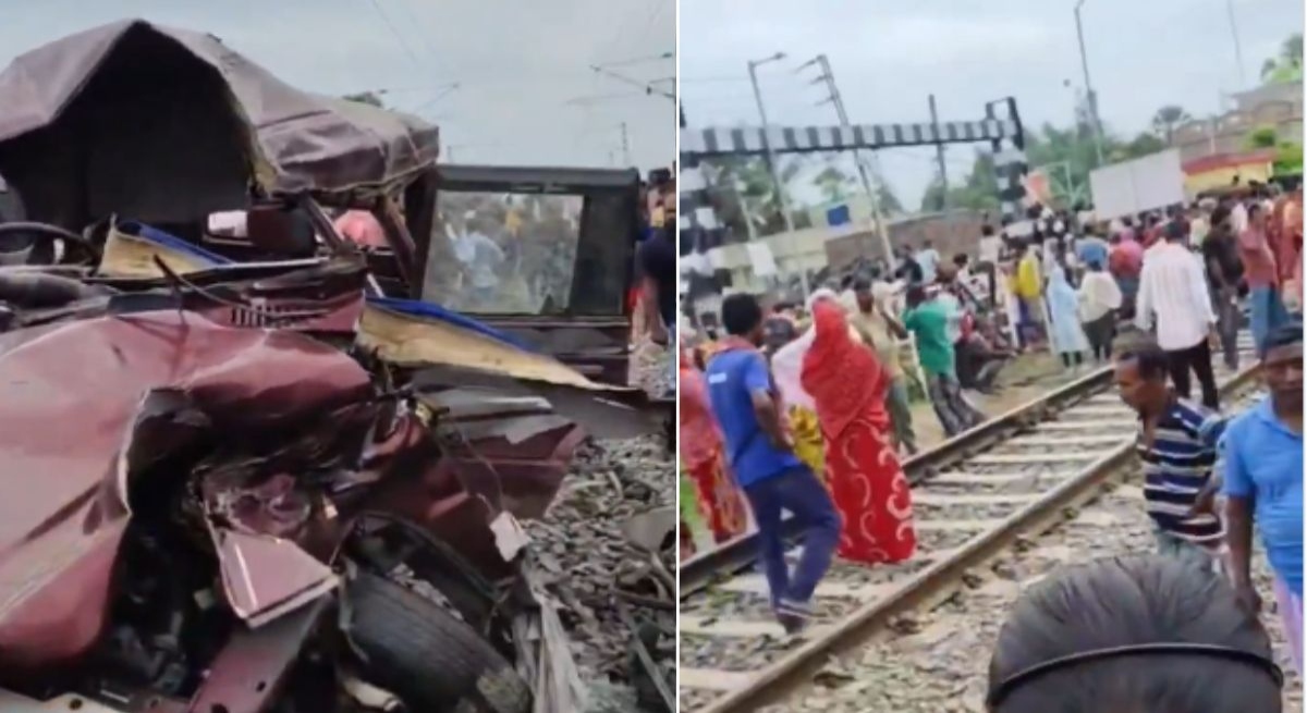 Murshidabad Train Accident, School Van Accident, Passenger Train, West Bengal News, Railway Crossing, Level Crossing Accident, Berhampore, Karnasubarna, Gobindpur Railway Station, Eastern Railway, Train Collision, School Students, Rail Safety, Railway Gate, Railway Gatekeeper, Accident News, India News, Murshidabad Medical College, Police Investigation, Breaking News