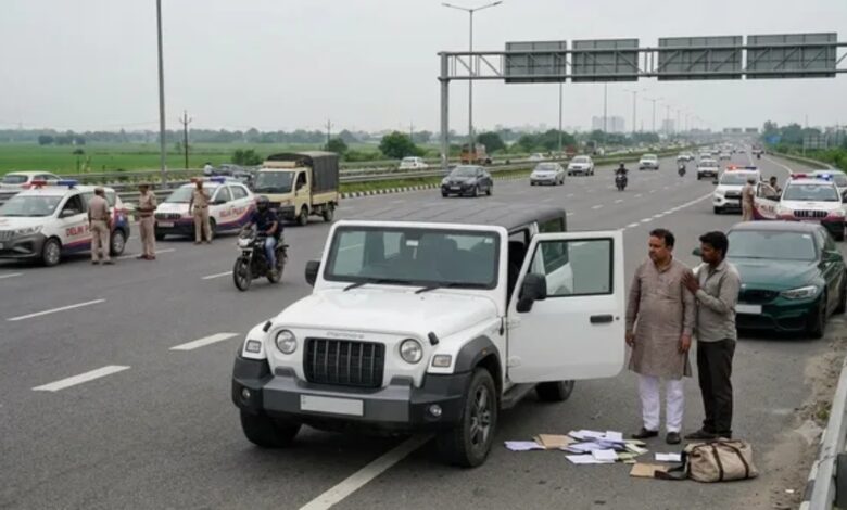 Ghaziabad Loot, Delhi Meerut Expressway, Meerut Businessman, 24.85 Lakh Loot, Gunpoint Robbery, Scorpio Gang, Wave City Police, Ghaziabad Crime, Highway Robbery, Meerut Crime, Delhi Meerut Expressway Crime, Robbery News, Crime News, Uttar Pradesh Crime,