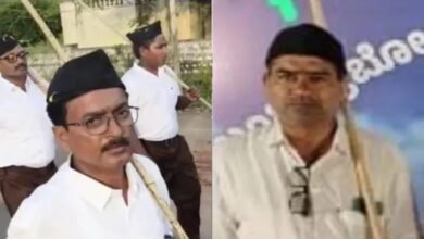 RSS, RSS Rally, RSS Path Sanchalan, Karnataka, Yadgir, Government Teachers, Teachers Suspended, Karnataka Education Department, Government School Teachers, Civil Service Rules, Karnataka Civil Service Rules, Gururaj Joshi, Anna Saheb Deshmukh, Suspension, Departmental Inquiry, RSS March, Government Employees,