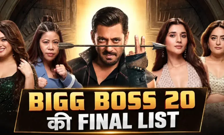 bigg boss 20 contestant list