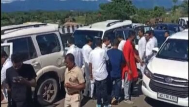 Bhupesh Baghel, Assam, Nagaon, Congress, BJP, convoy attack, stone pelting, Assam politics, Nagaon bypoll, Gaurav Gogoi, Sibamoni Bora, Rakibul Hussain, political clash, Congress convoy, BJP workers, Assam election, election violence, Samaguri, Barma, CRPF, Assam Police,
