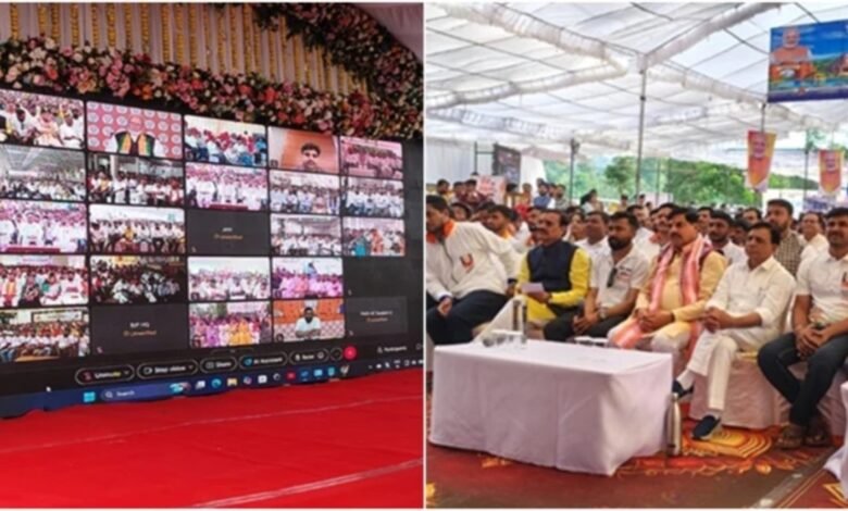 PM Narendra Modi, Narendra Modi, Seva Sankalp Abhiyan, Seva Sankalp Yatra, Pujapura, Dewas News, Dewas, Madhya Pradesh, MP News, Mohan Yadav, CM Mohan Yadav, PM Modi Virtual Dialogue, Madhya Pradesh Entrepreneurship, MP Youth, Entrepreneurship in MP, Vadnagar, Varanasi, Seva Yatra, Madhya Pradesh News,
