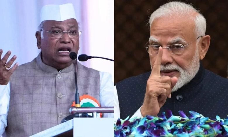 Mallikarjun Kharge, Mallikarjun Kharge Controversial Remark, PM Modi, Narendra Modi, Kharge Modi Remark, Kharge Controversy, BJP Protest, Congress News, Amit Shah, Nitin Naveen, Patna News, Kharge Police Complaint, Bihar Politics, BJP vs Congress,