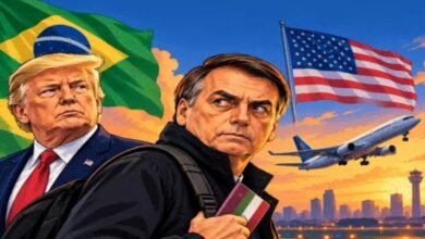 Flavio Bolsonaro, Donald Trump, Brazil Political Crisis, Brazil Presidential Election 2026, Flavio Bolsonaro Escapes to USA, Trump Administration, Bolsonaro Family, Brazil Corruption Case, Money Laundering Investigation, Flavio Bolsonaro Miami, US Humanitarian Parole, Marco Rubio, Brazil News, US Politics, Argentina, Ecuador,