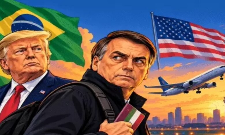 Flavio Bolsonaro, Donald Trump, Brazil Political Crisis, Brazil Presidential Election 2026, Flavio Bolsonaro Escapes to USA, Trump Administration, Bolsonaro Family, Brazil Corruption Case, Money Laundering Investigation, Flavio Bolsonaro Miami, US Humanitarian Parole, Marco Rubio, Brazil News, US Politics, Argentina, Ecuador,